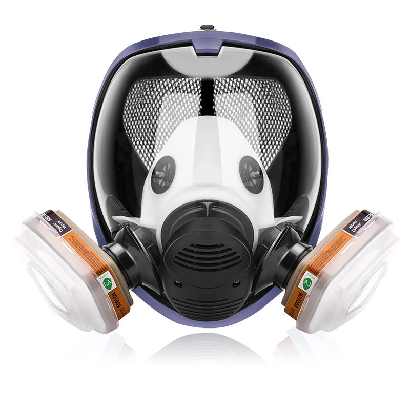 AUWOD 17in 1 Reusable Full Face Respirator Widely Used in Paint Sprayer, Chemical,Woodworking,Dust Protector - Image 1